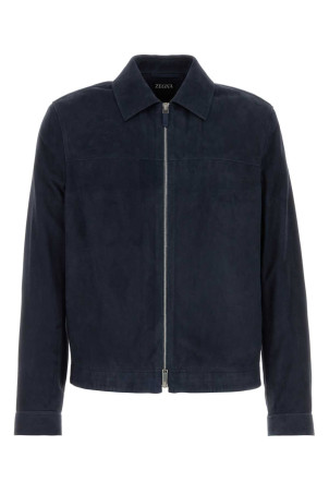 Midnight blue suede jacket ZEGNA (RUHPSRA3H194P)