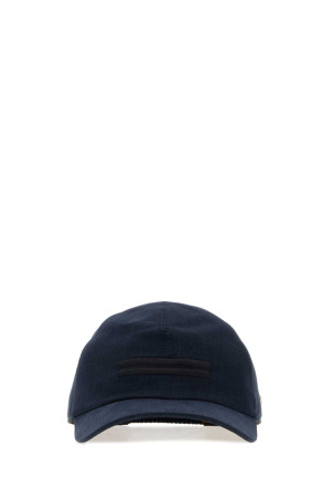 Navy blue linen baseball cap ZEGNA (RZ7I18HA7B7M)