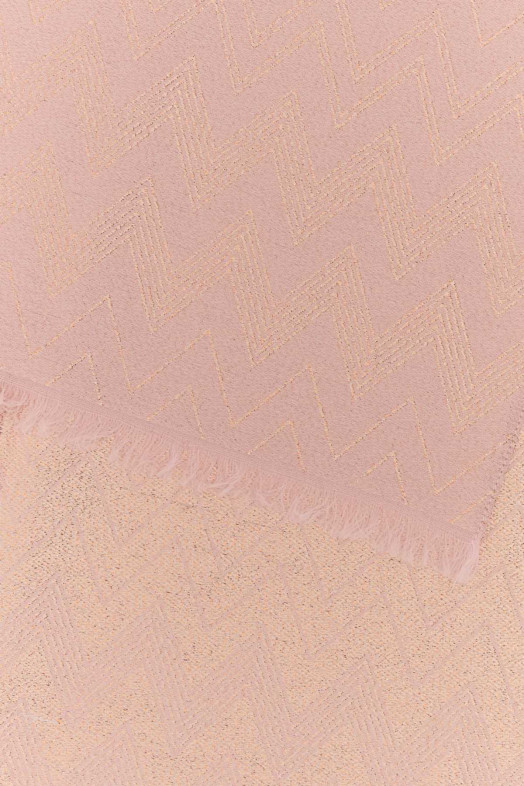 Розовый шарф из смешанной шерсти MISSONI (SC50WMDA580)