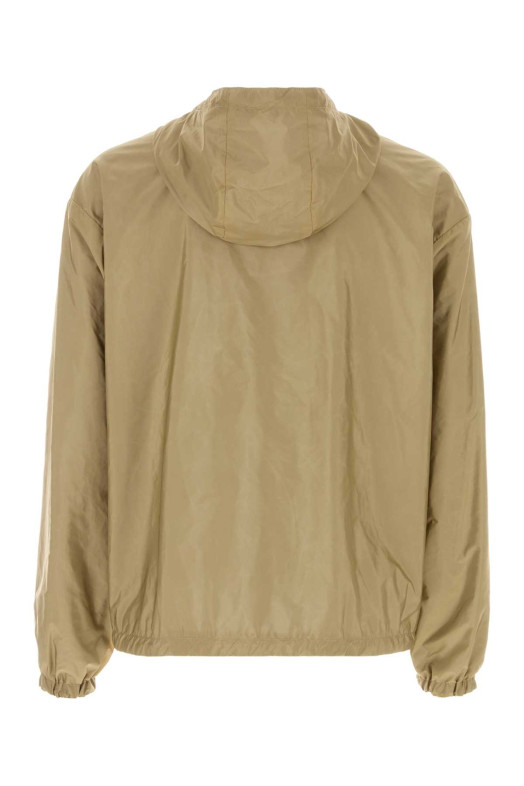 Двусторонняя ветровка из материала Re-Nylon цвета «верблюжий» от PRADA (SGD108SOOO1WQ9)