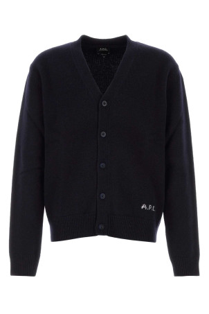 Midnight blue wool Kevin cardigan Denim A.P.C. (WOASWH22020)