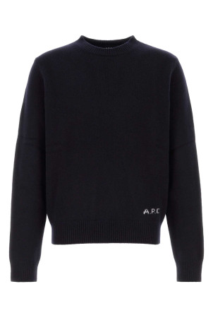 Midnight blue wool Edmond sweater Denim A.P.C. (WOASWH23491)