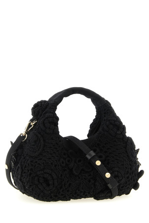 'Mini Hobo Crochet' handbag Black