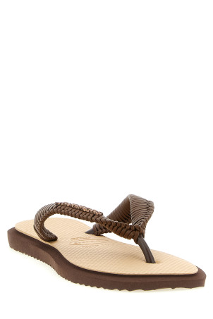'Top Square Fusion Boho' sandals Multicolor