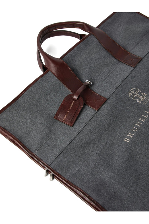 Logo garment rack Gray