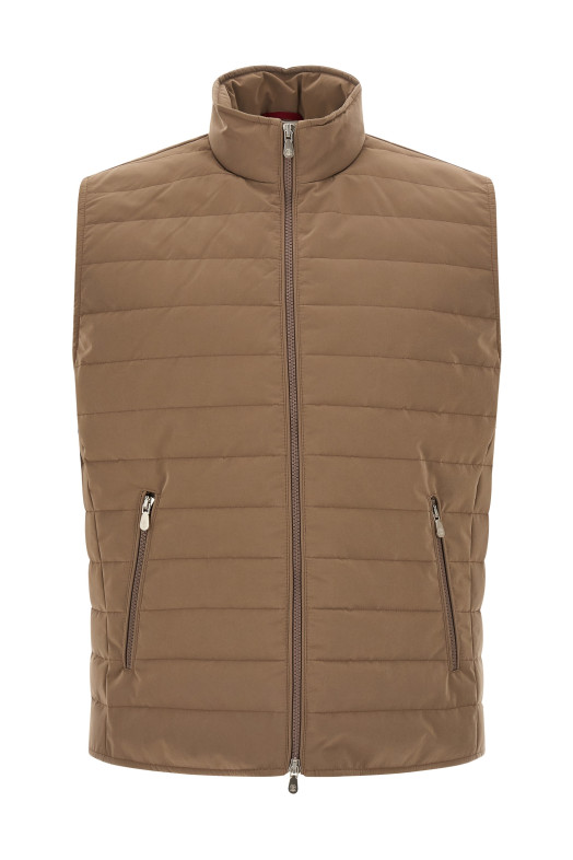 Quilted vest Beige