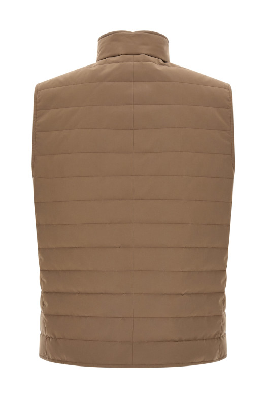 Quilted vest Beige