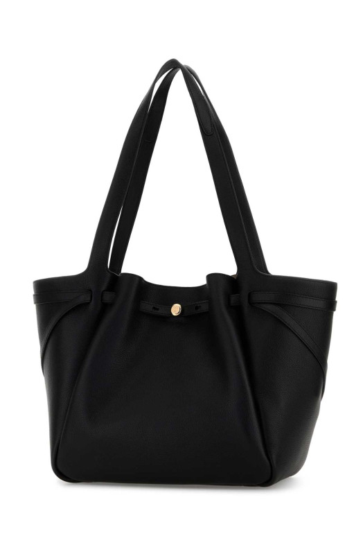 Black leather Romy shopping bag TORY BURCH (163388)