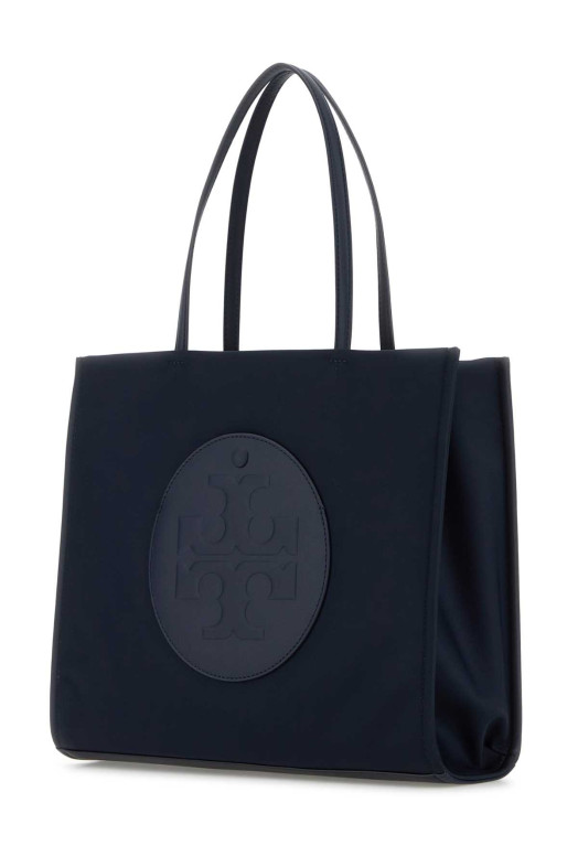 Небольшая сумка для покупок Ella из ткани темно-синего цвета TORY BURCH (164757)