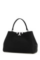 Black leather medium Eleanor handbag TORY BURCH (177217)