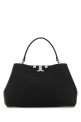 Black leather medium Eleanor handbag TORY BURCH (177217)