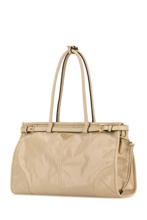 Light pink leather shoulder bag PRADA (1BA433VMOO2CYR)