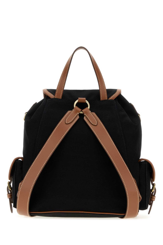 Black canvas backpack MIU MIU (5BZ042VOOM2IBQ)