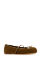 Biscuit suede ballerinas GUCCI (814413AAEEN)