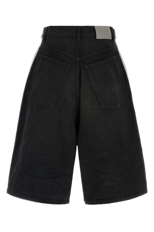 Black denim bermuda shorts BALENCIAGA (871360TQW56)