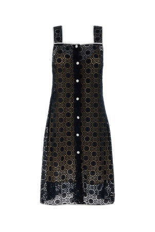 Midnight blue macrame lace dress Blue MIU MIU (MF6354SOOO19KL)