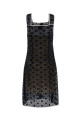Платье из макраме синего цвета Blue MIU MIU (MF6354SOOO19KL)