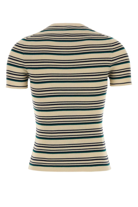 Embroidered cotton t-shirt MIU MIU (MML03YSOOO1848)
