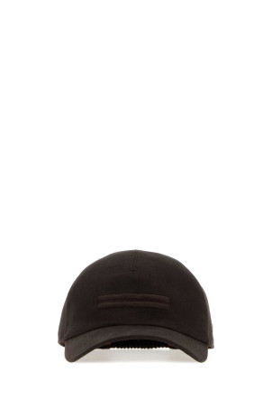 Dark brown linen baseball cap ZEGNA (RZ3I18HA3B7M)