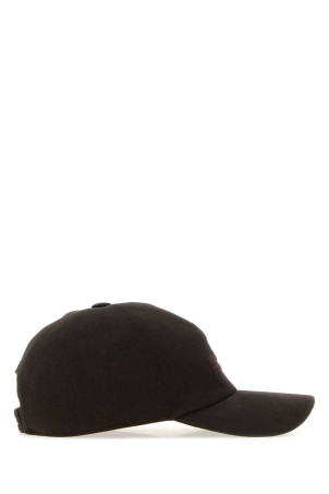 Dark brown linen baseball cap ZEGNA (RZ3I18HA3B7M)