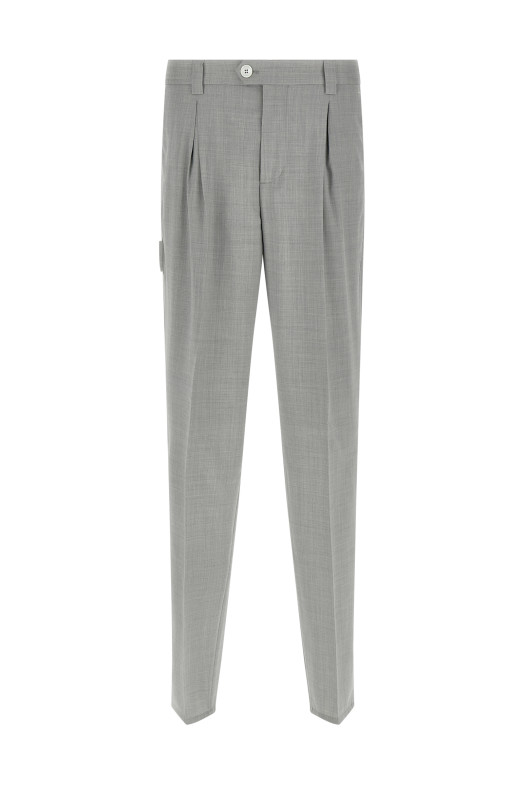 Mélange wool pants Gray