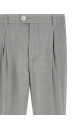 Mélange wool pants Gray