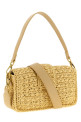 Raffia crossbody bag Beige