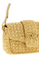 Raffia crossbody bag Beige