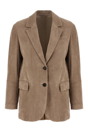 Suede blazer Beige