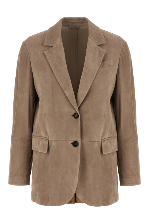 Suede blazer Beige