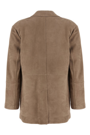 Suede blazer Beige