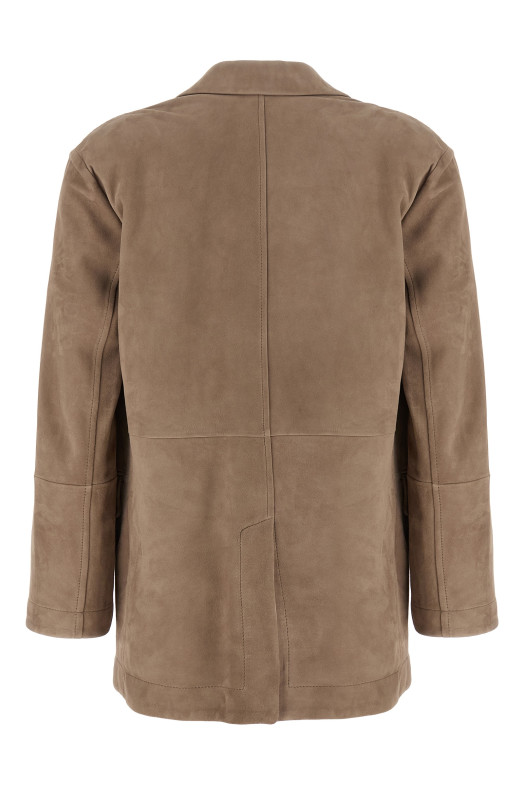 Suede blazer Beige