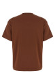 'Shiny Tab' T-shirt Brown