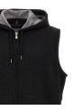 Жилет с капюшоном, черный BRUNELLO CUCINELLI MM8319079GC101