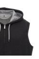 Жилет с капюшоном, черный BRUNELLO CUCINELLI MM8319079GC101