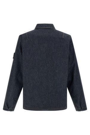 Джинсовая рубашка  Синяя STONE ISLAND L1S141200002S00J7VJ201