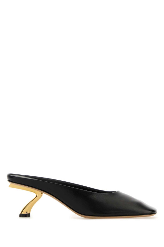 Black leather Safi 55 mules Black SALVATORE FERRAGAMO (01L8117935171C)