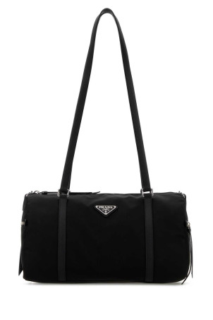 Большая сумка через плечо из черного нейлона Re-Nylon от PRADA (1BB154VMOMR064)