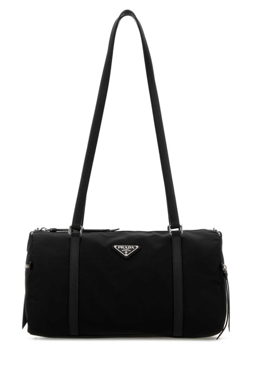 Большая сумка через плечо из черного нейлона Re-Nylon от PRADA (1BB154VMOMR064)