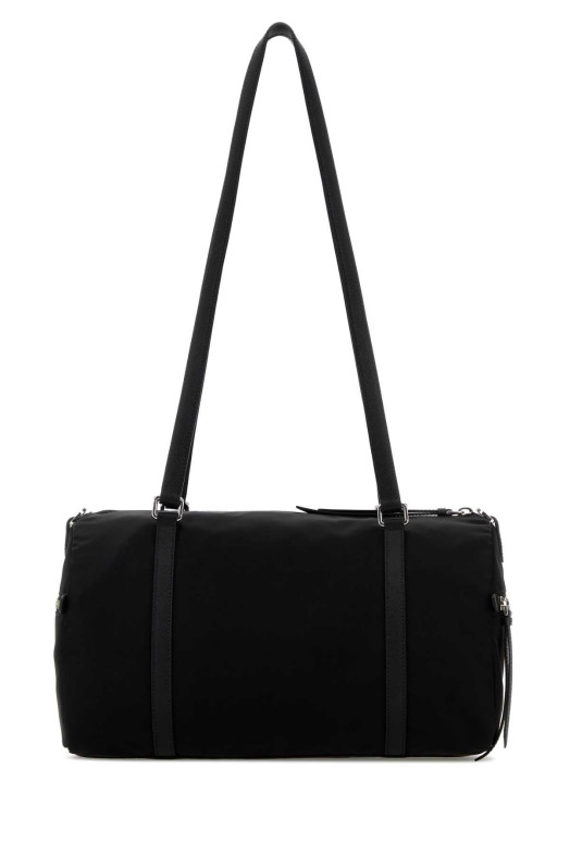 Большая сумка через плечо из черного нейлона Re-Nylon от PRADA (1BB154VMOMR064)