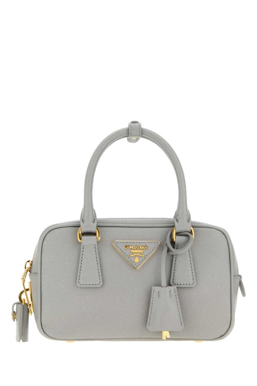 Кожаная сумочка PRADA нежно-голубого цвета (1BB157VEOONZV)