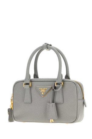 Кожаная сумочка PRADA нежно-голубого цвета (1BB157VEOONZV)