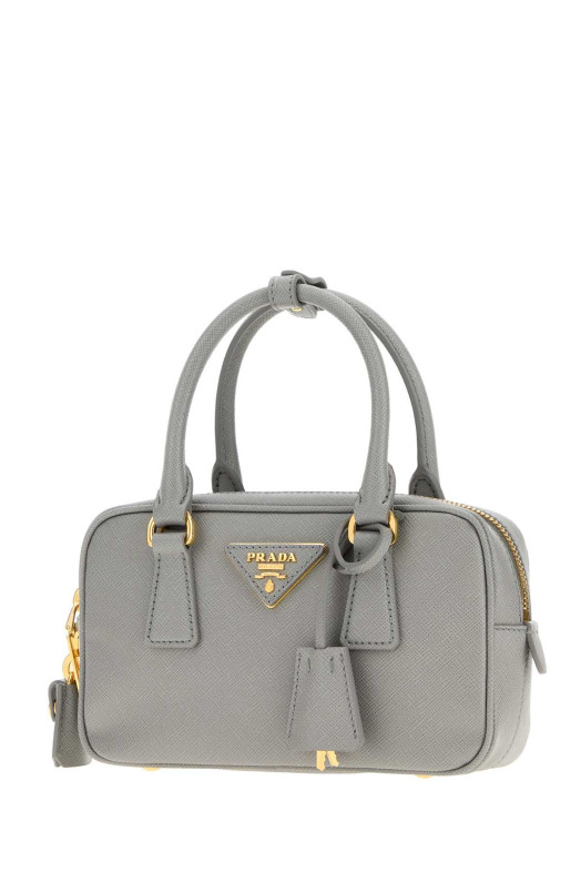 Кожаная сумочка PRADA нежно-голубого цвета (1BB157VEOONZV)
