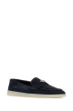 Темно-синие замшевые лоферы Blue PRADA (2DG124FG001103)