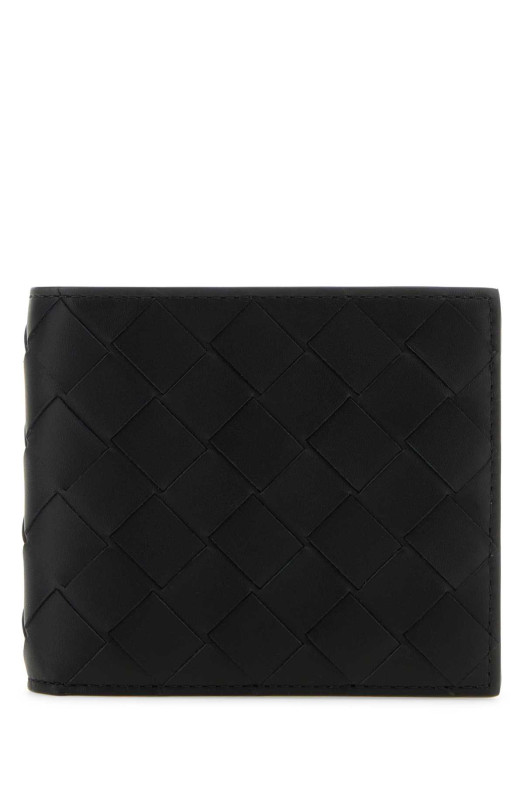 Black leather wallet BOTTEGA VENETA (743211VCPQ4)