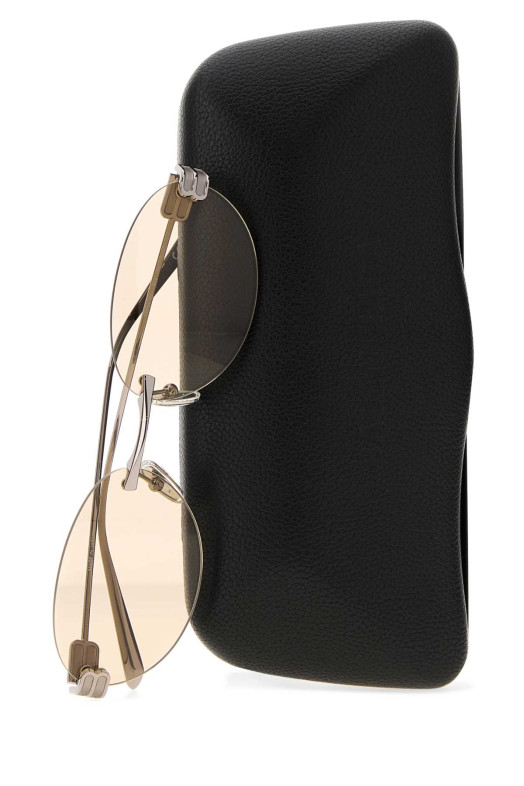 Серебристые металлические солнцезащитные очки AF Gossip от BALENCIAGA (871109T0005)