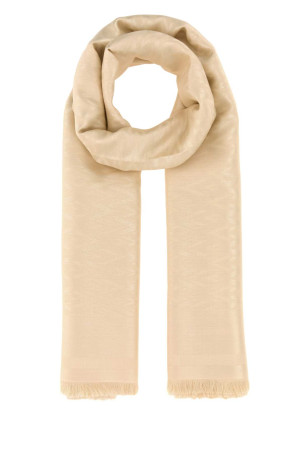 Cream silk blend scarf VALENTINO GARAVANI (9W2EB104HKS)