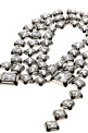 Silver metal Deconstructed Crystals necklace GIVENCHY (BF00TGF005)