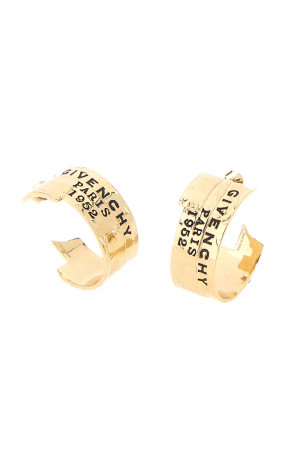 Gold metal GIVENCHY Tape earrings GIVENCHY (BF115FF003)