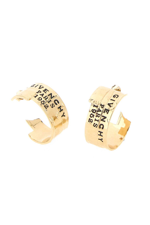 Gold metal GIVENCHY Tape earrings GIVENCHY (BF115FF003)